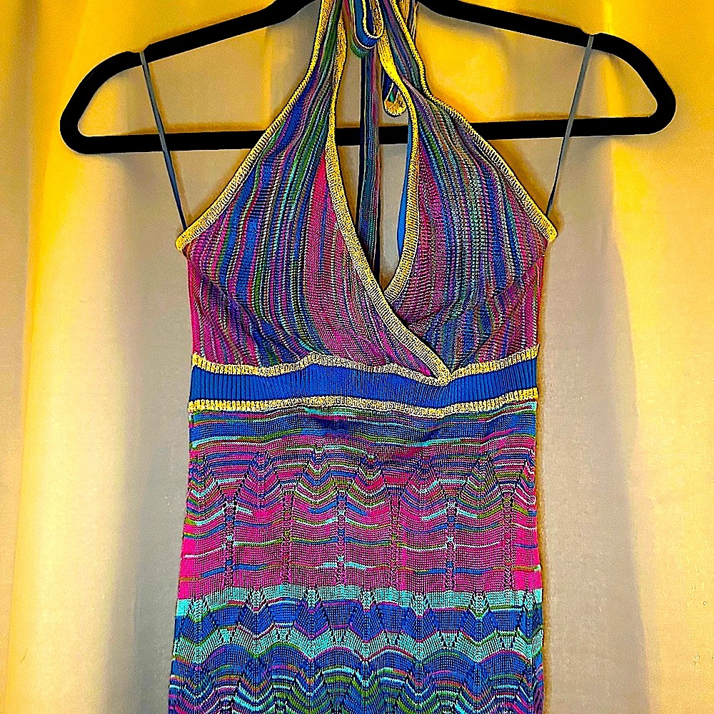 Guess halter dress crocheted mini skirt
